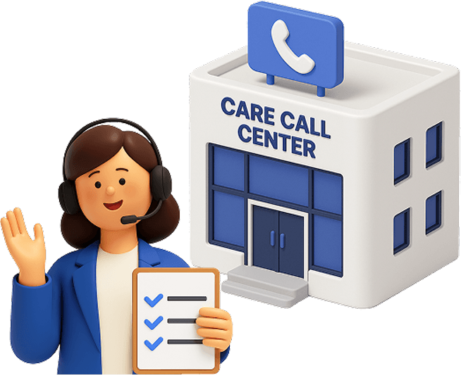 케어콜 센터와 상담사